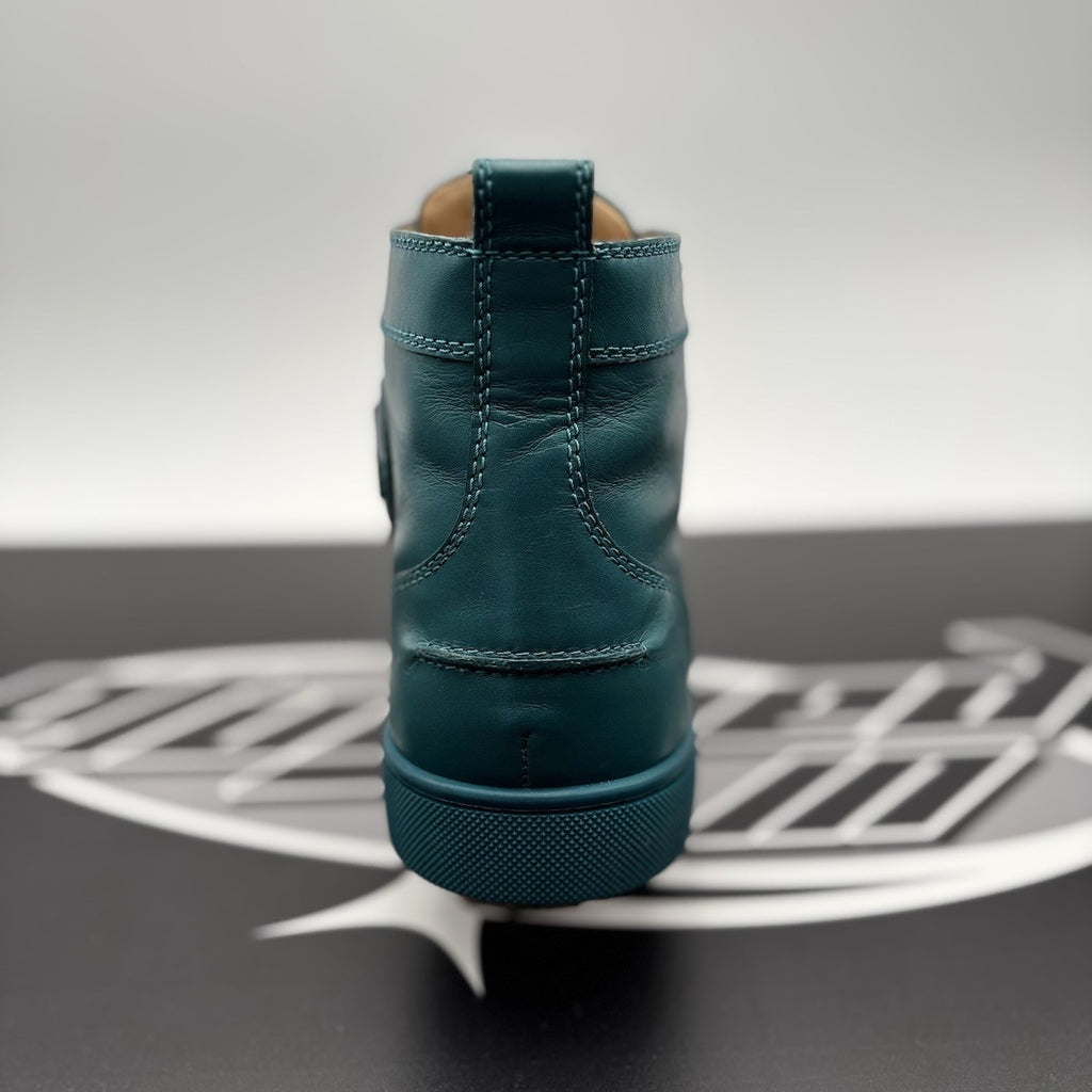 Size 42 (9 US) - Christian Louboutin Flat Spikes ' Green ' | GREAT CONDITION!