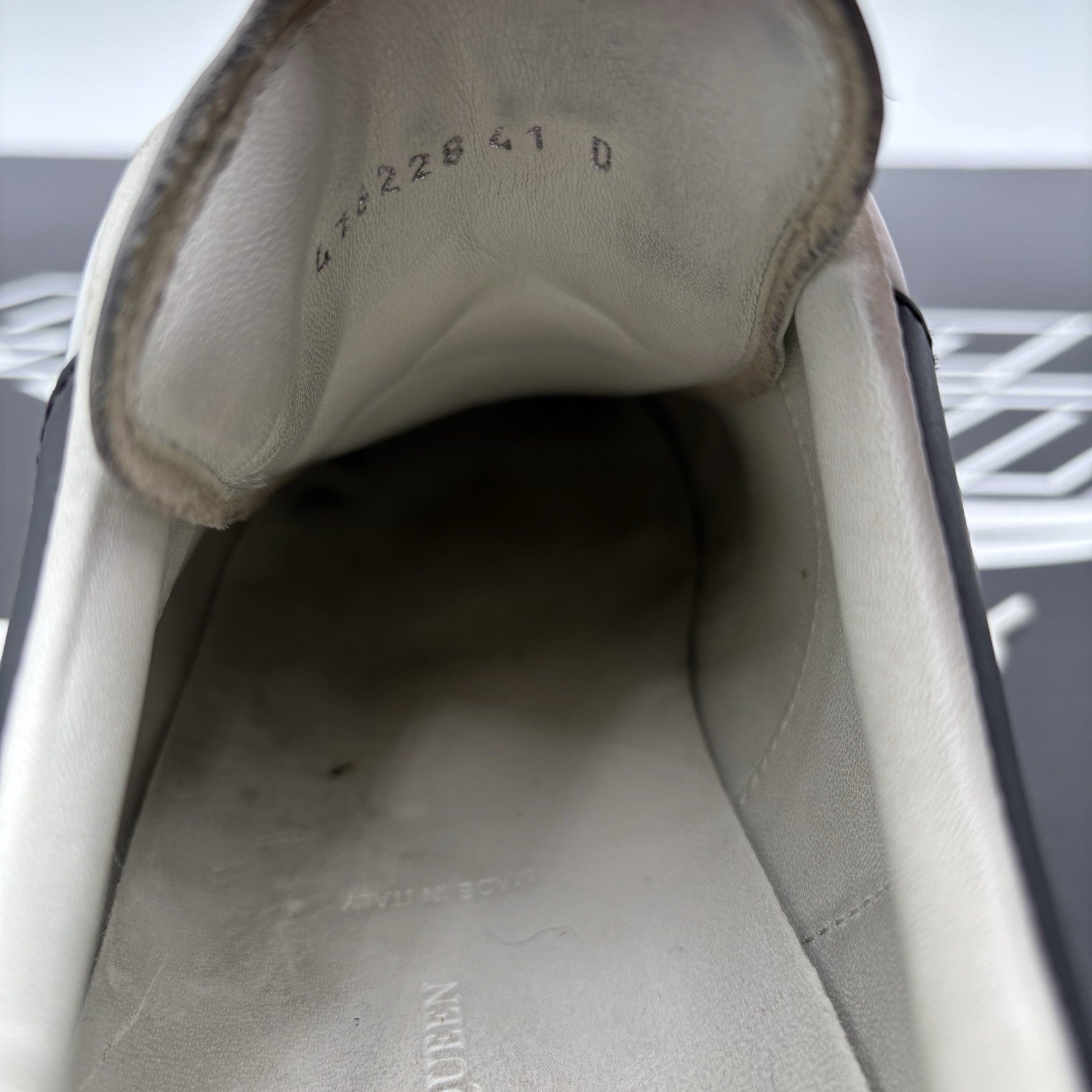 Size 41 (8 US) - Alexander McQueen Oversized Studded ' White Black ' | GREAT!
