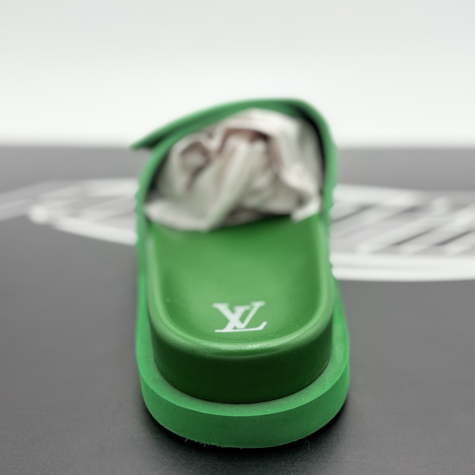 Size 10 LV (11-11.5 US) Louis Vuitton Leather Sandals ' Miami Mule ' | GREAT!