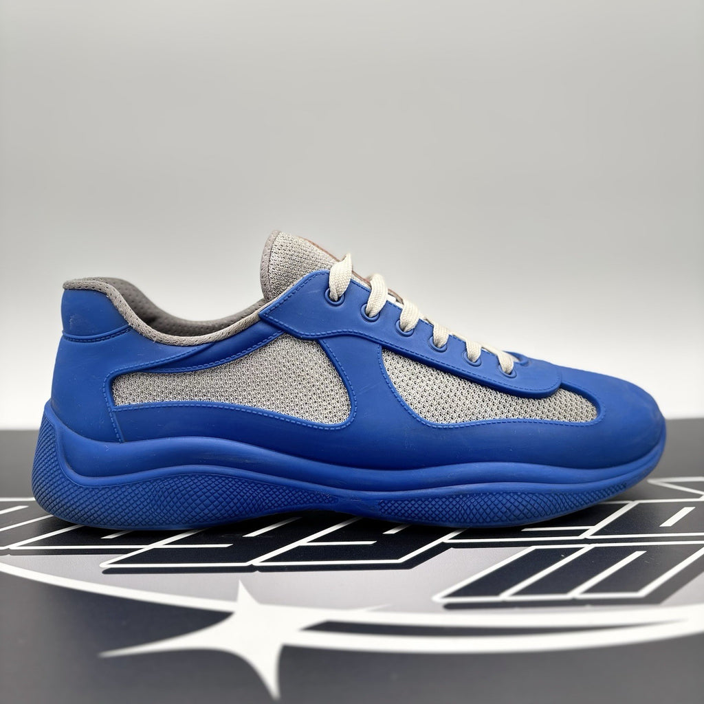 Size 45 (12 US) - Prada America's Cup Soft Rubber ' Blue ' | GOOD!