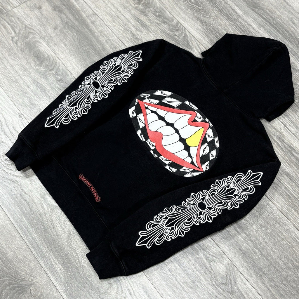 Size Small - Chrome Hearts x Matty Boy Flower Chomper Hoodie ' Black ' | CLEAN!