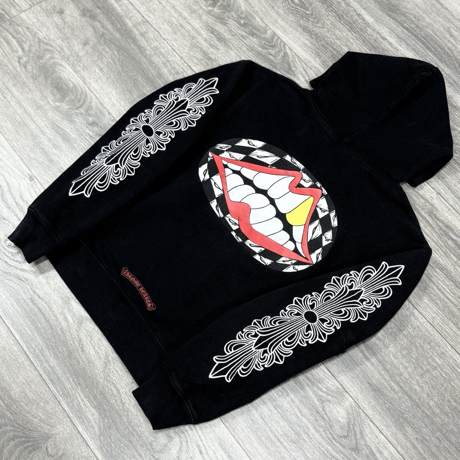 Size Small - Chrome Hearts x Matty Boy Flower Chomper Hoodie ' Black ' | CLEAN!