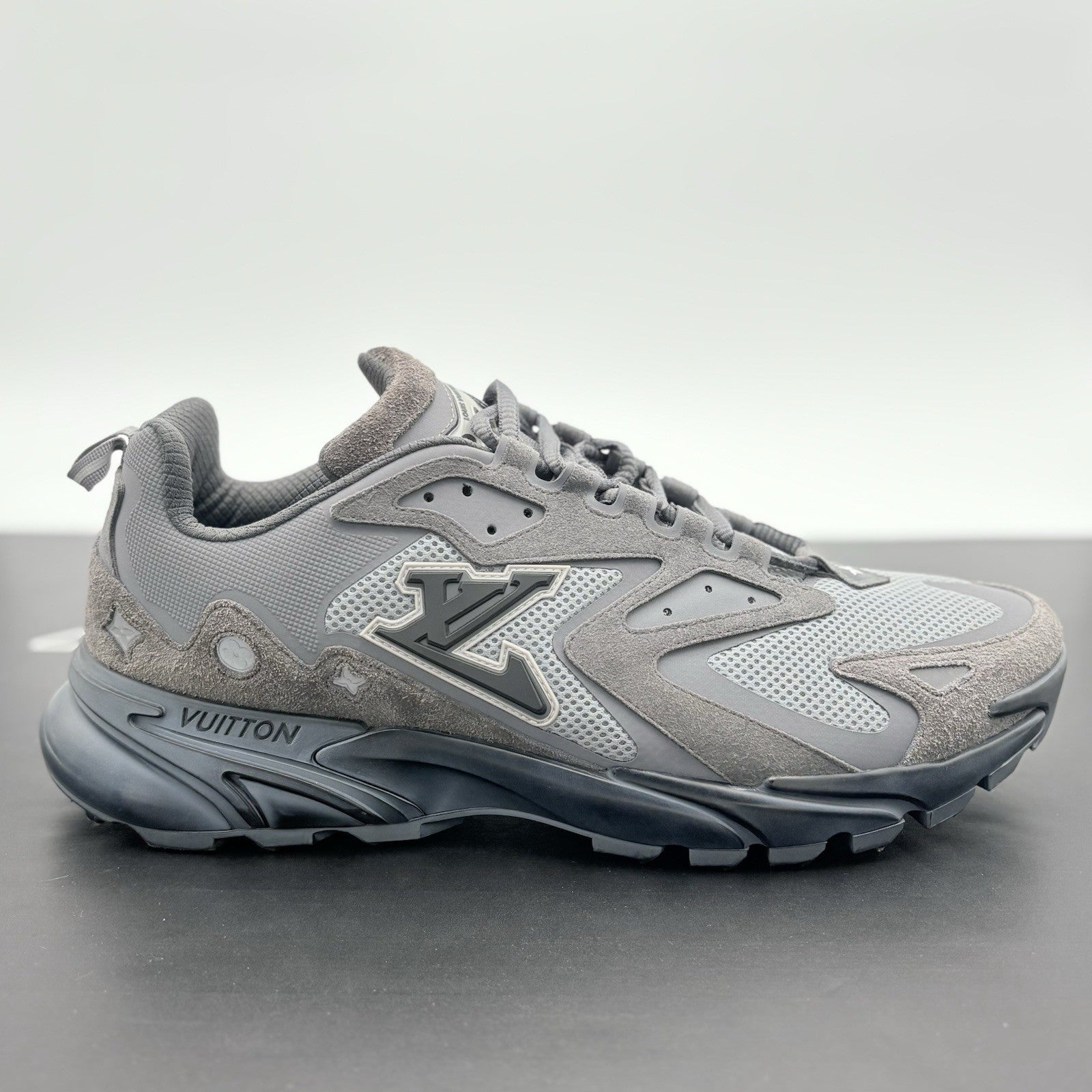 Size 12 LV (13-13:5 US) Louis Vuitton Tactic Runner ' Grey ' | SUPER CLEAN!
