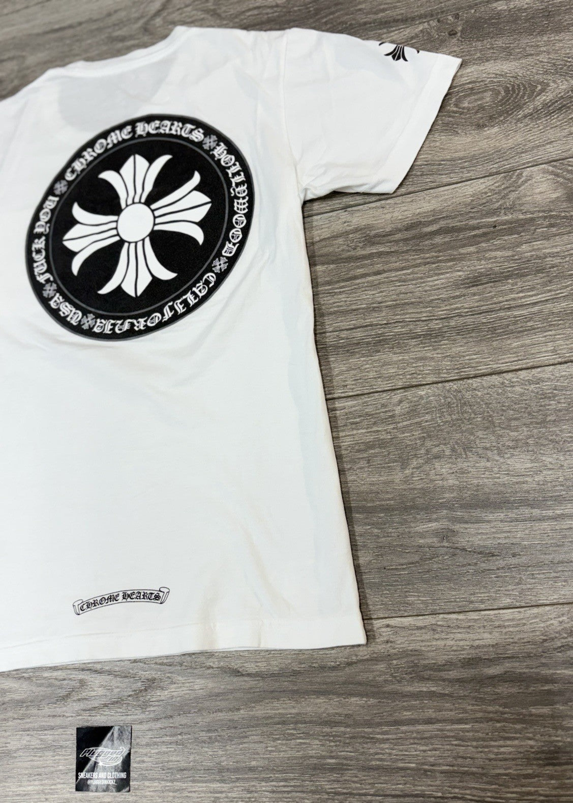 Size Small - Chrome Hearts Plus Cross Short Sleeve T-Shirt ' White ' | GOOD COND
