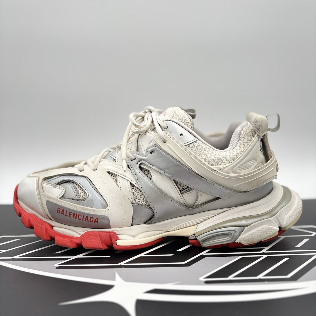 Size 46 (13 US) - Balenciaga Track Sneaker ' White Red ' | GOOD CONDITION!