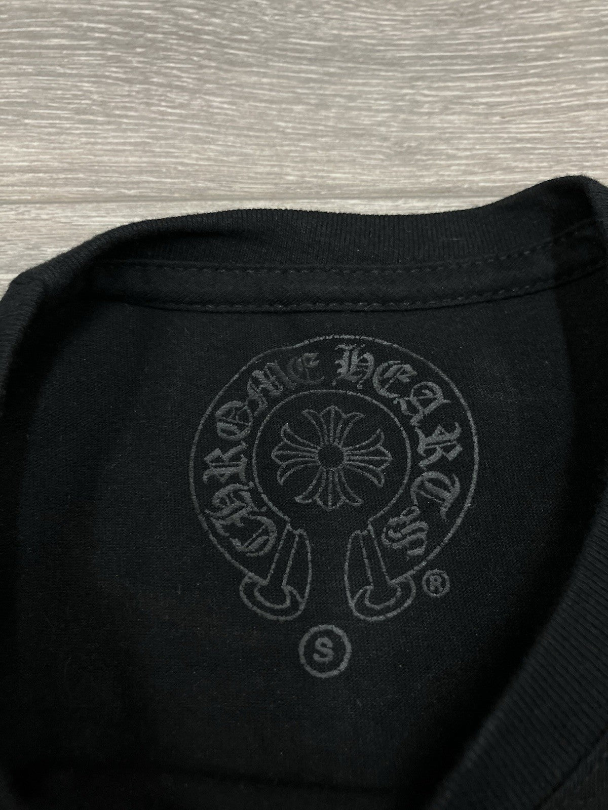 Size Small - Chrome Hearts Square Cross Pocket T-Shirt ' Black '| GOOD CONDITION