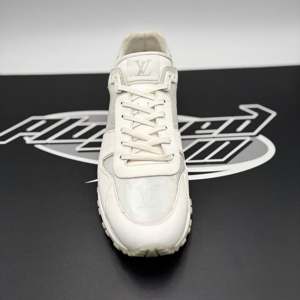 Size 12 LV (13-13.5 US) Louis Vuitton Run Away Sneaker ' White ' | GOOD!