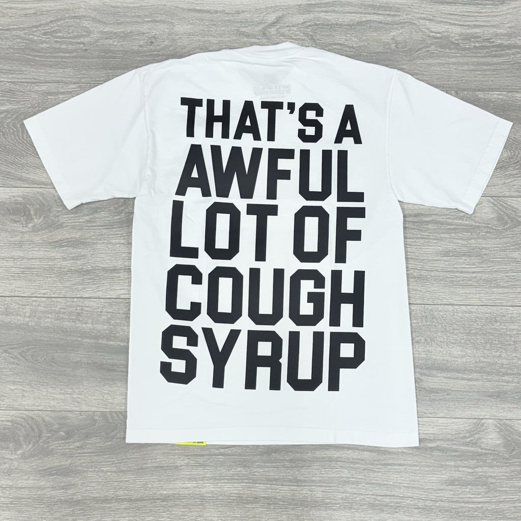Size S - That's A Awful Lot Of Cough Syrup T-Shirt ' White Black ' | BRAND NEW!