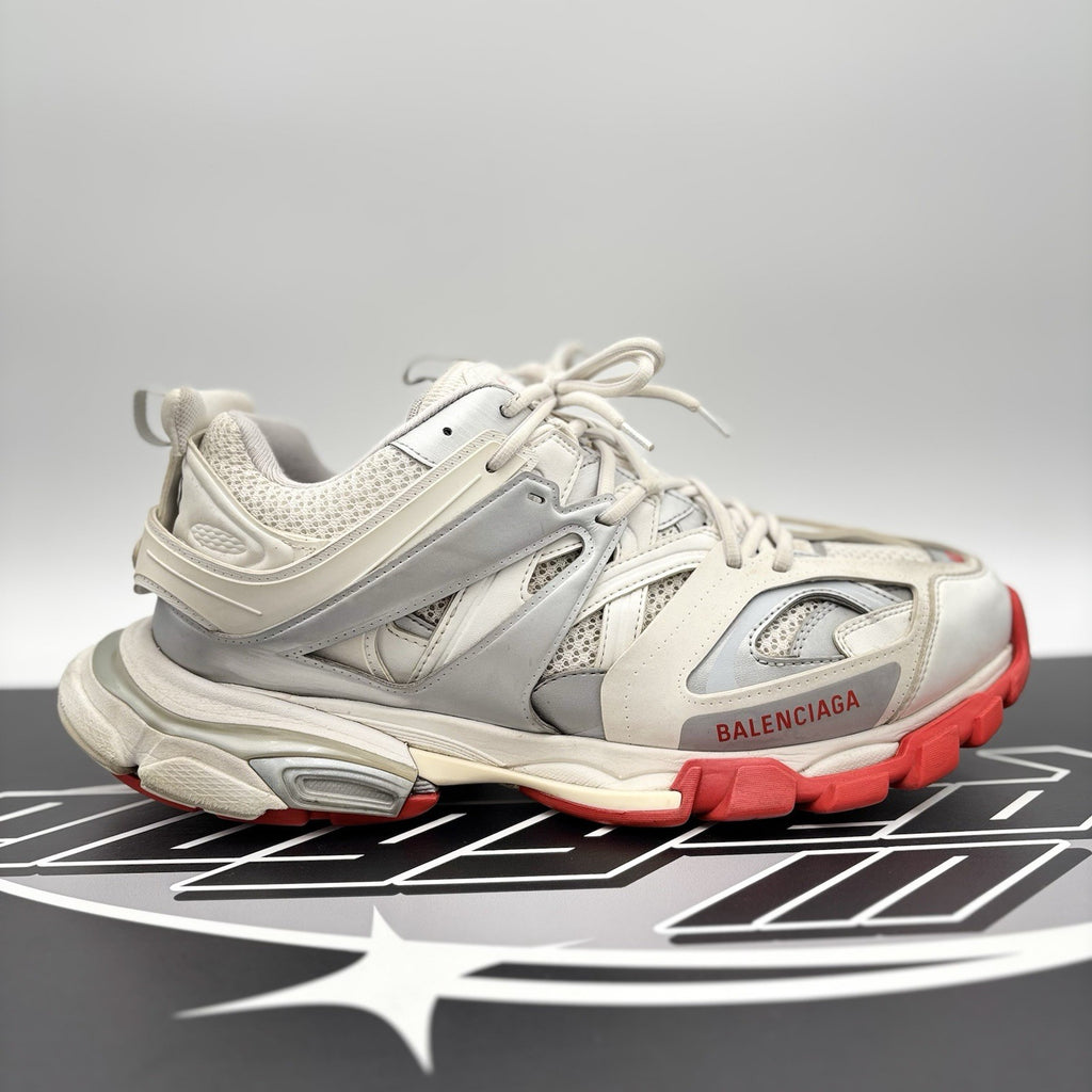 Size 46 (13 US) - Balenciaga Track Sneaker ' White Red ' | GOOD CONDITION!