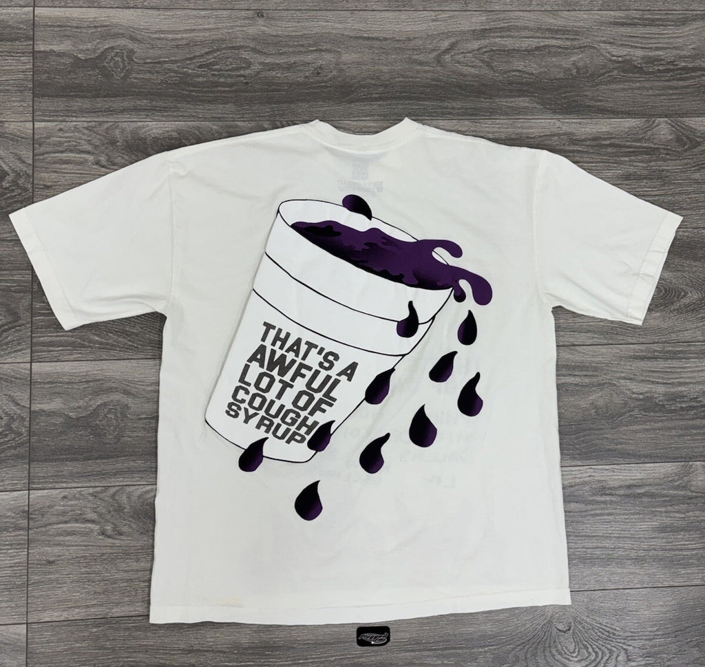 Size L - Awful Lot Of Cough Syrup Po’ Up! Shirt ‘ Cream ‘ | BRAND NEW!