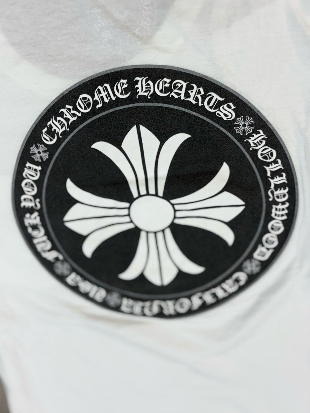 Size Small - Chrome Hearts Plus Cross Short Sleeve T-Shirt ' White ' | GOOD COND
