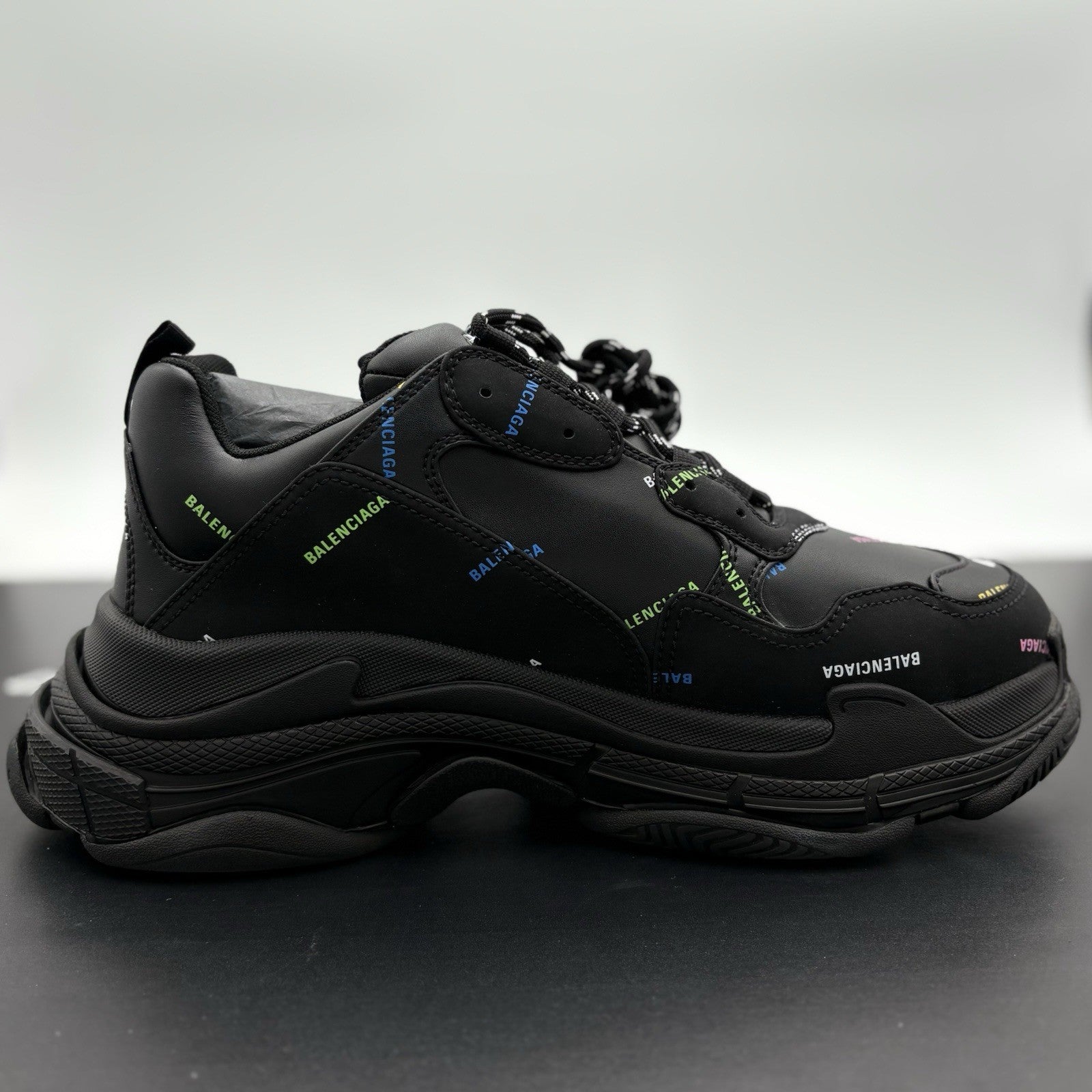 Size 45 (12 US) - Balenciaga Triple S ' All Over Logo ' | BRAND NEW!