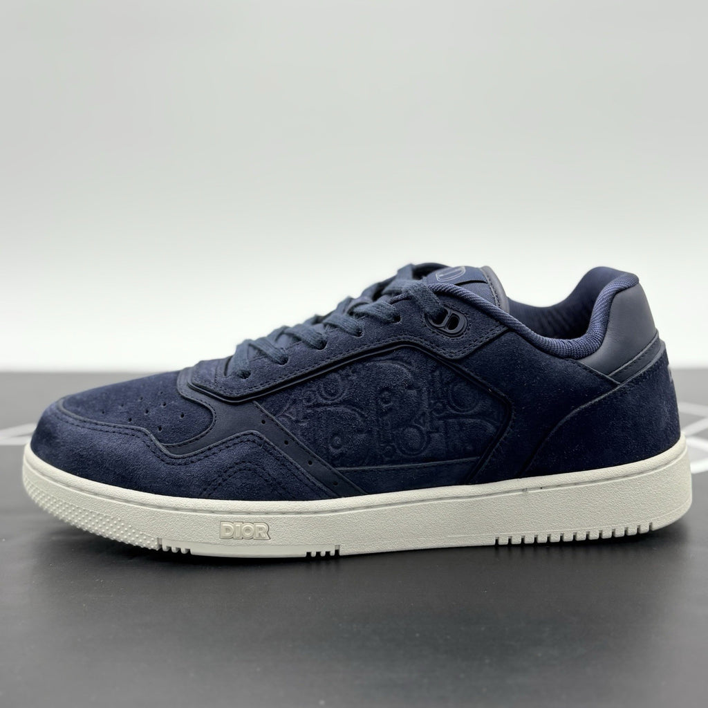 Size 44 (11 US) - Dior B27 Low ' Navy Blue Suede ' | ONLY WORN ONCE!