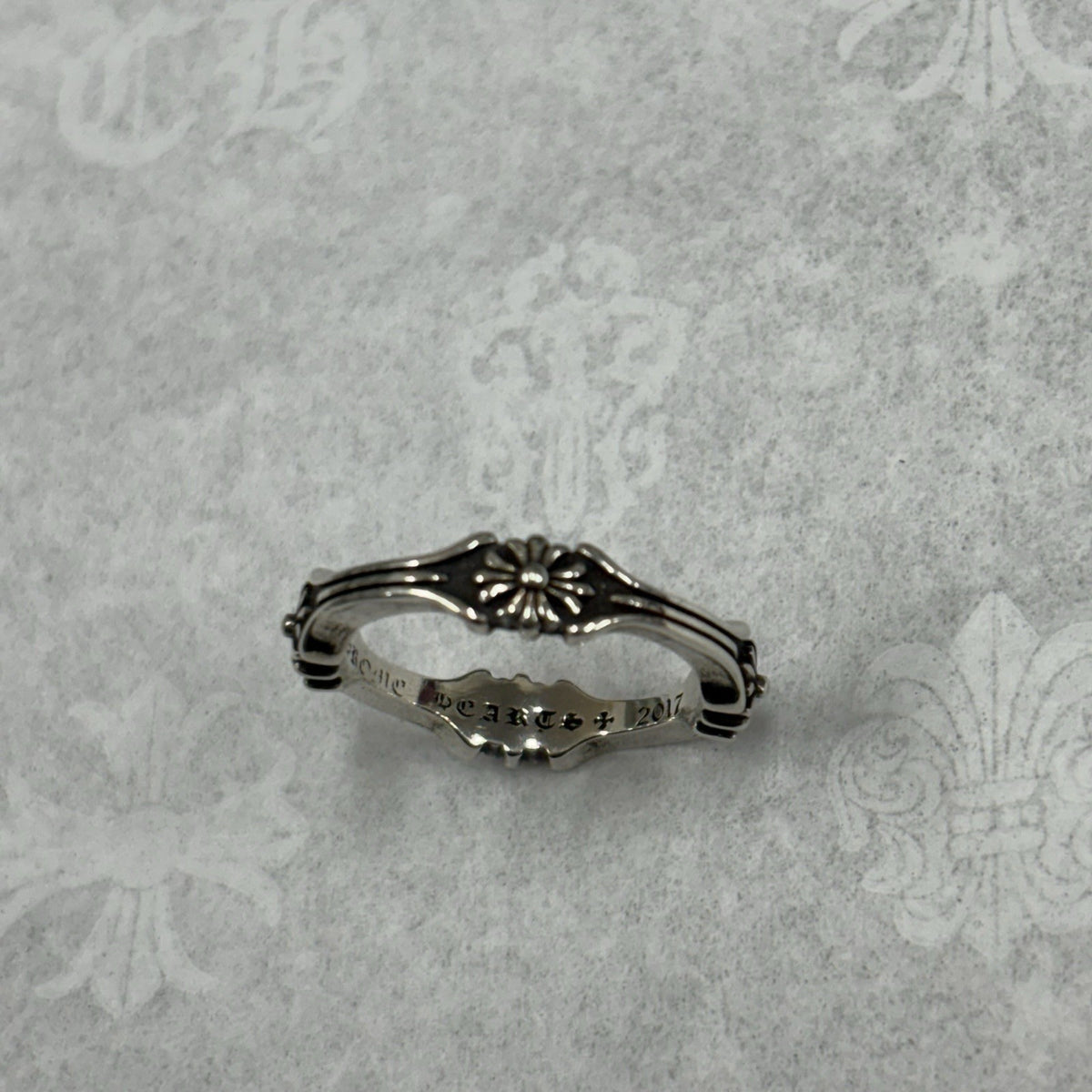 Silver Bone And Cross Ring — photo 6