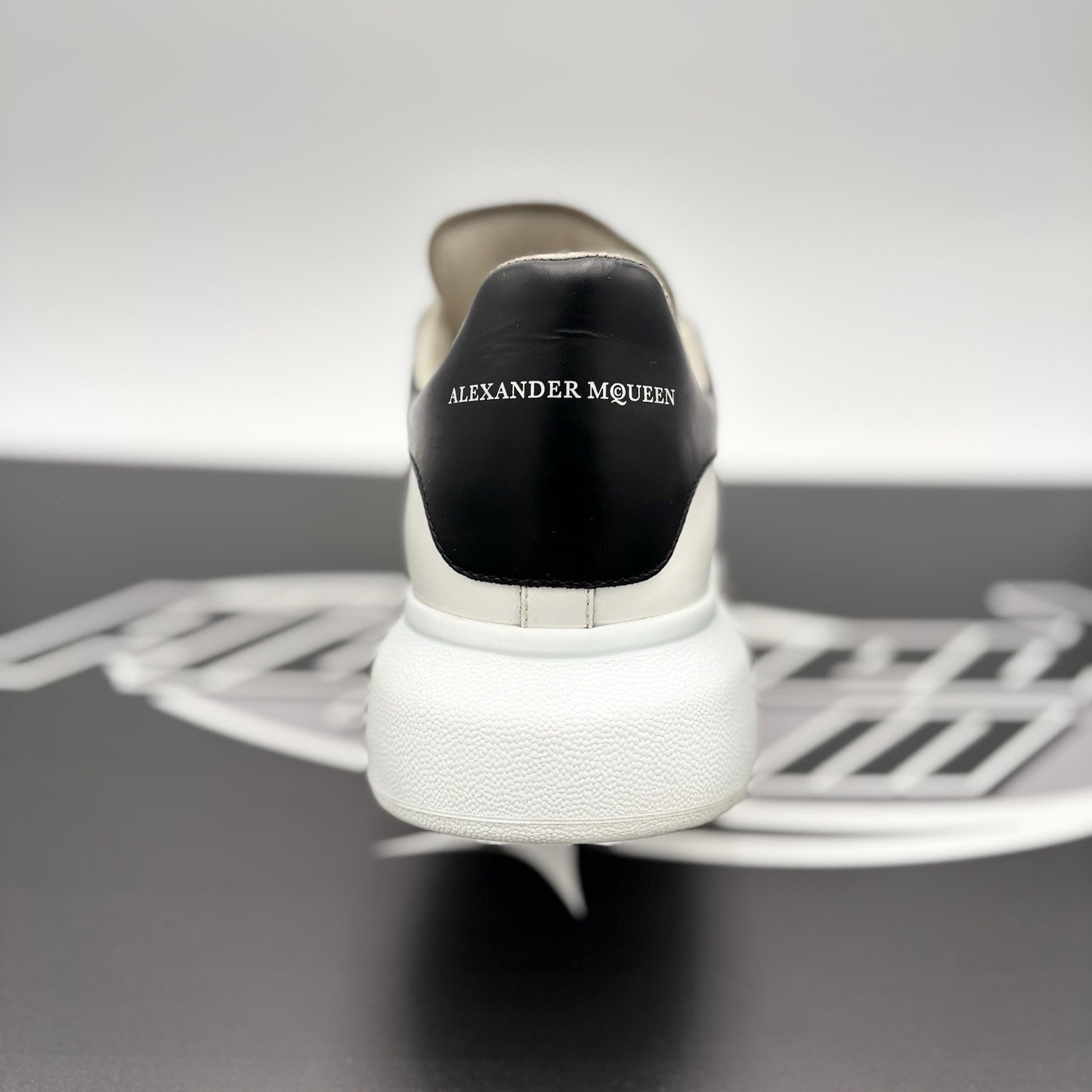Size 44 (11 US) - Alexander McQueen Front Studded  ' White, Black ' | GREAT!