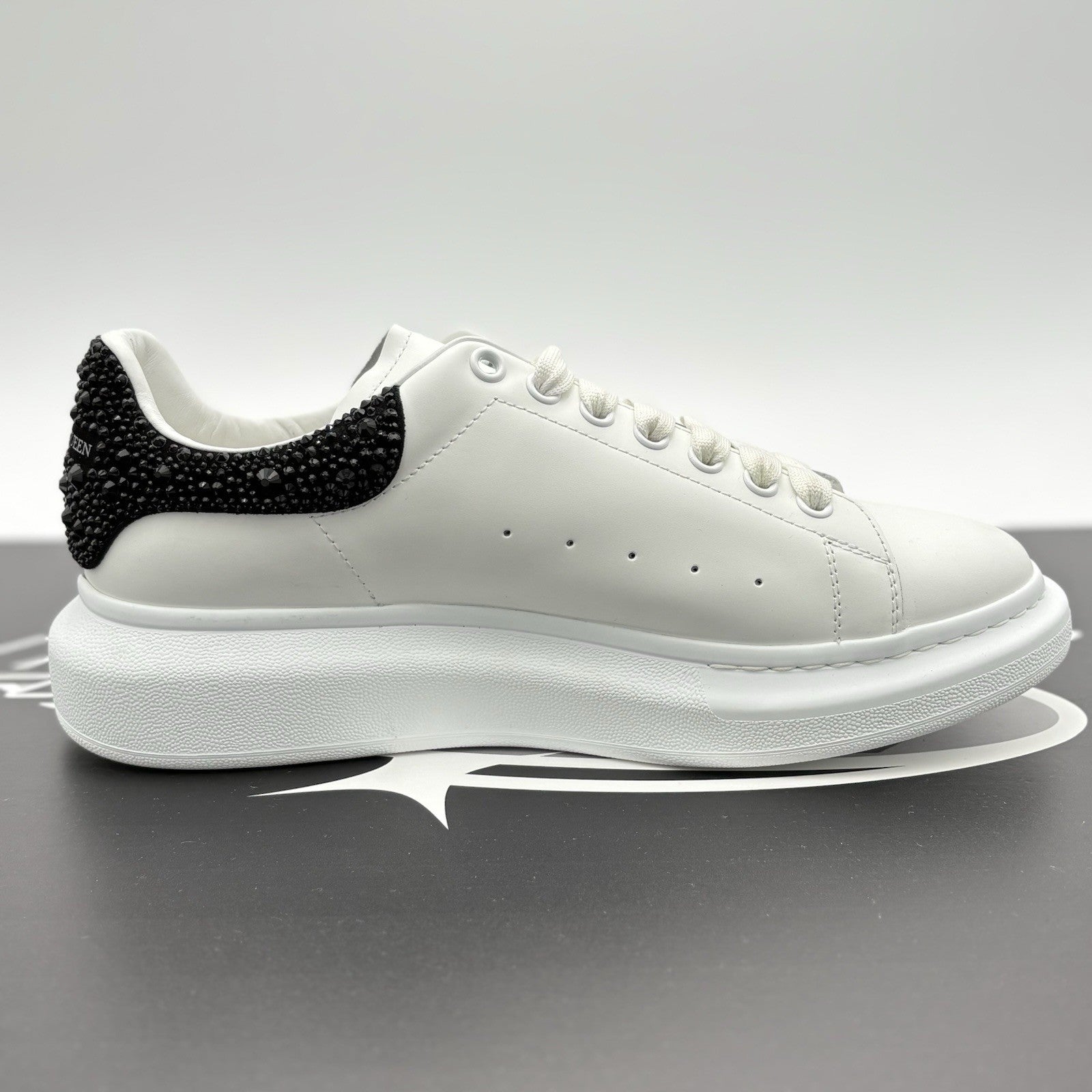 Size 45 (12 US) Alexander McQueen Oversized ' Crystal Black ' | ONLY WORN 1-3x