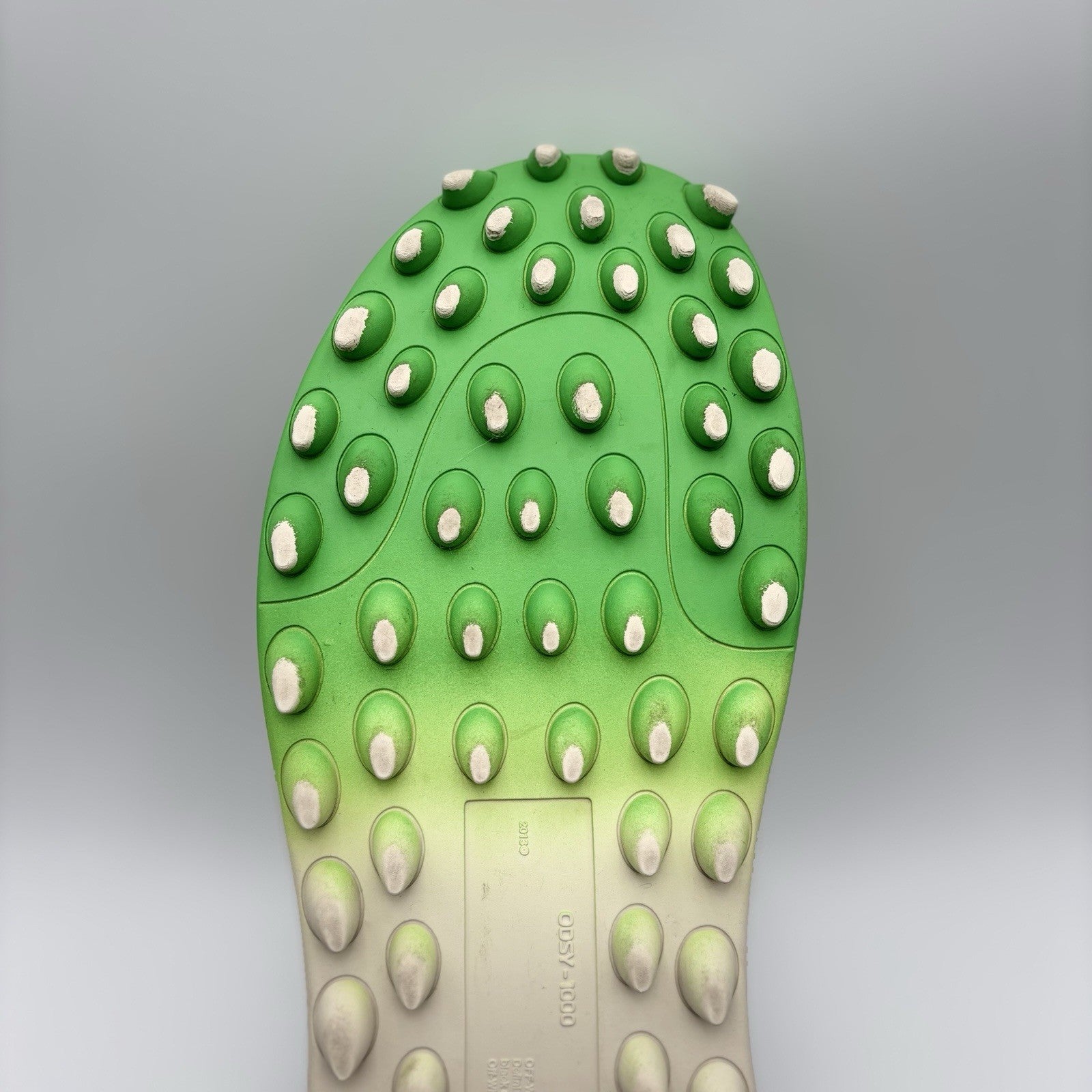 Size 45 (12 US) Off-White ODSY-1000 ' White, Green Spray Paint ' | GREAT!