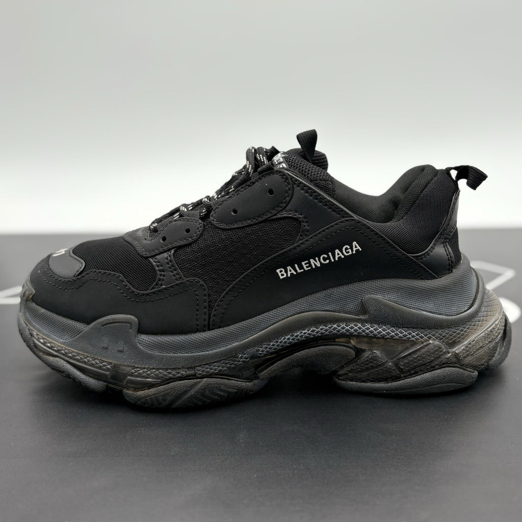 Size 41 (8 US) - Balenciaga Triple S Clear Sole ' Black ' | SUPER CLEAN!
