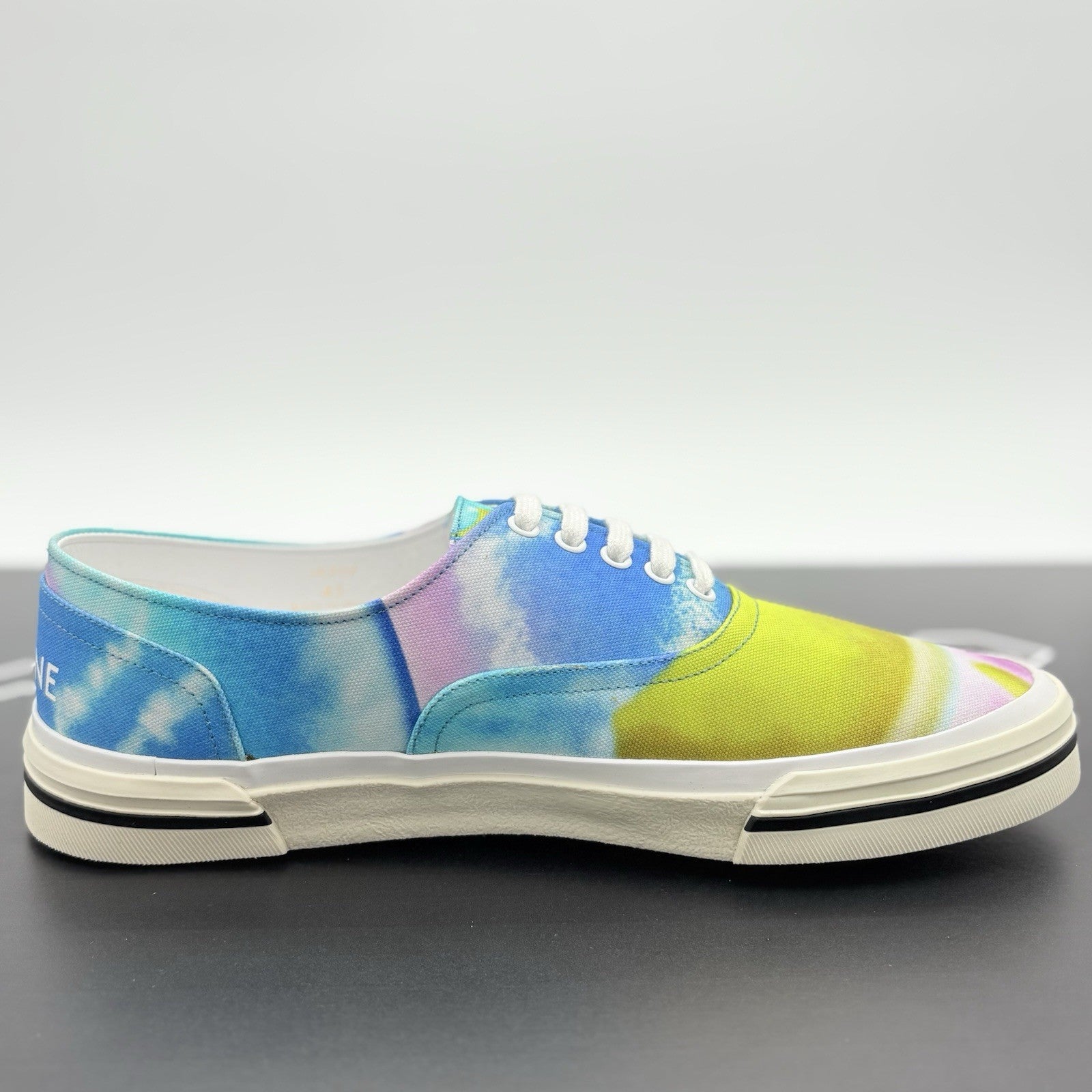Size 45 (12 US) - Celine Canvas Print Low Sneaker ' Tie Dye ' | NEW!