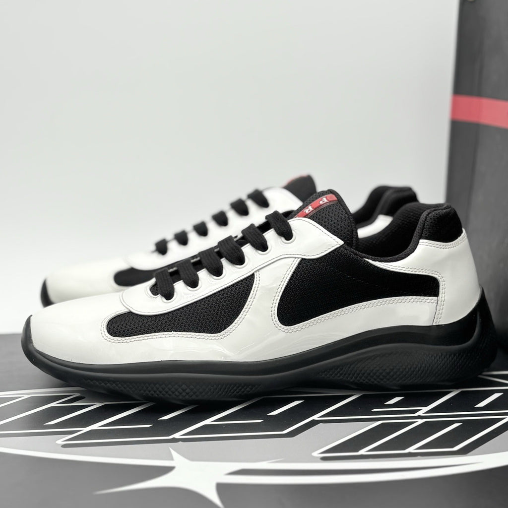 Size 8.5 UK (9.5 US) - Prada Americas Cup ' Black White ' | SUPER CLEAN!