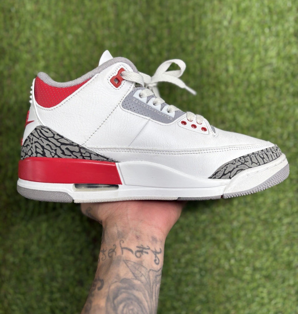 Size 8 - Air Jordan 3 Retro Mid ' Fire Red ' | SUPER CLEAN!