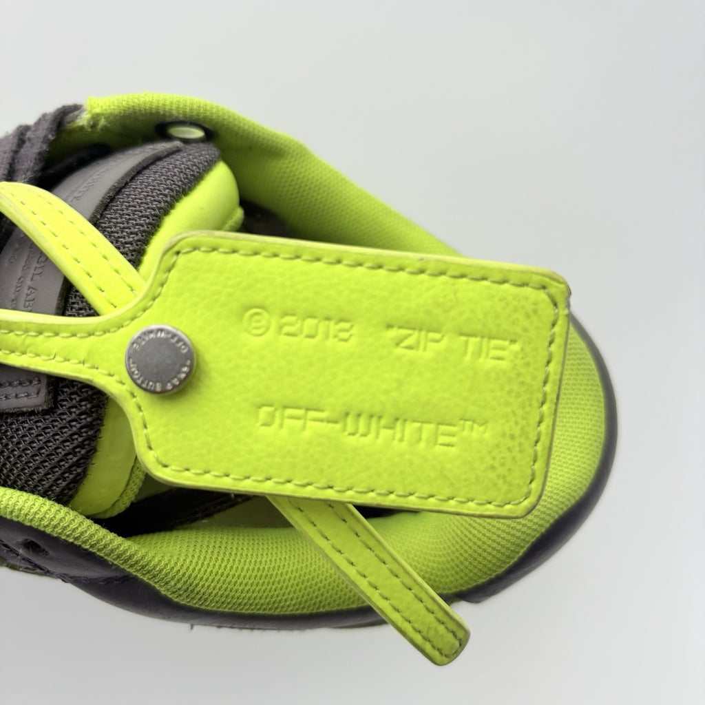 Size 43 (10 US) Off-White Out of Office ' Grey Yellow ' | GOOD CONDITION!
