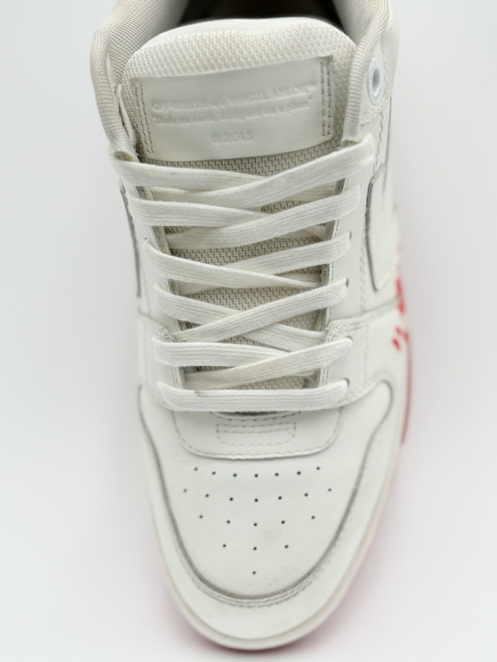 Size 40 (7 US) Off-White Out of Office “For Walking” ' White Red ' | GREAT COND!