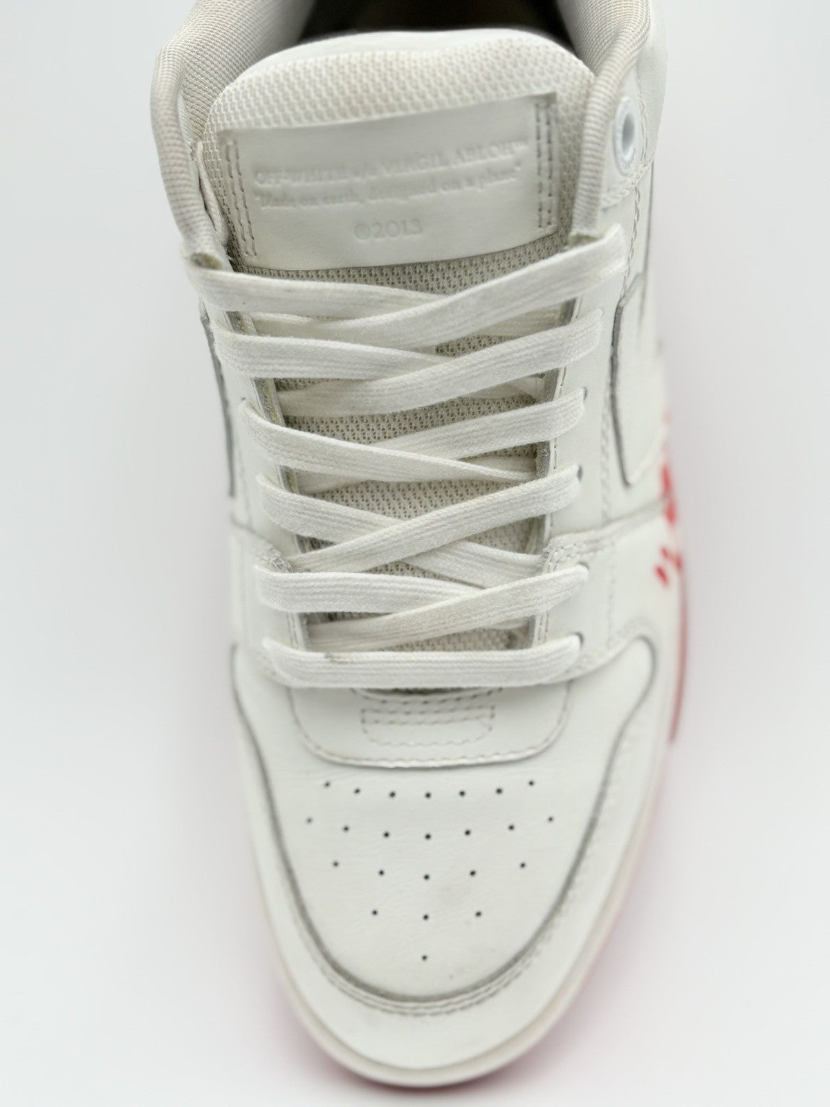 Size 40 (7 US) Off-White Out of Office “For Walking” ' White Red ' | GREAT COND!