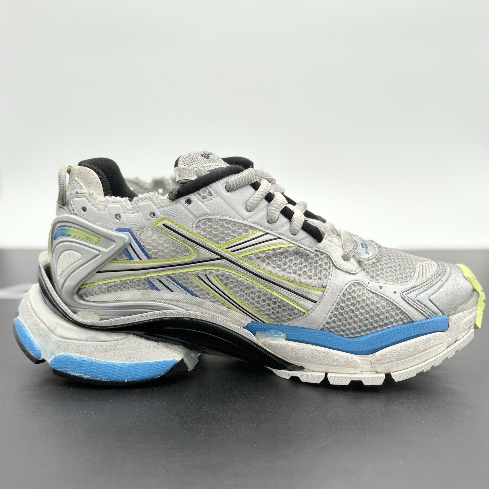 Size 45 (12 US) - Balenciaga Runner ' White Yellow Blue ' | EXCELLENT CONDITION!