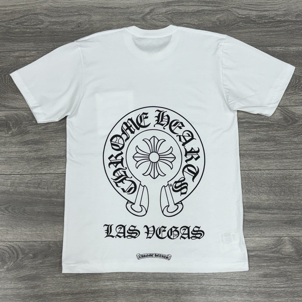 Size M - Chrome Hearts Las Vegas Horseshoe Logo T-Shirt ' White ' | BRAND NEW
