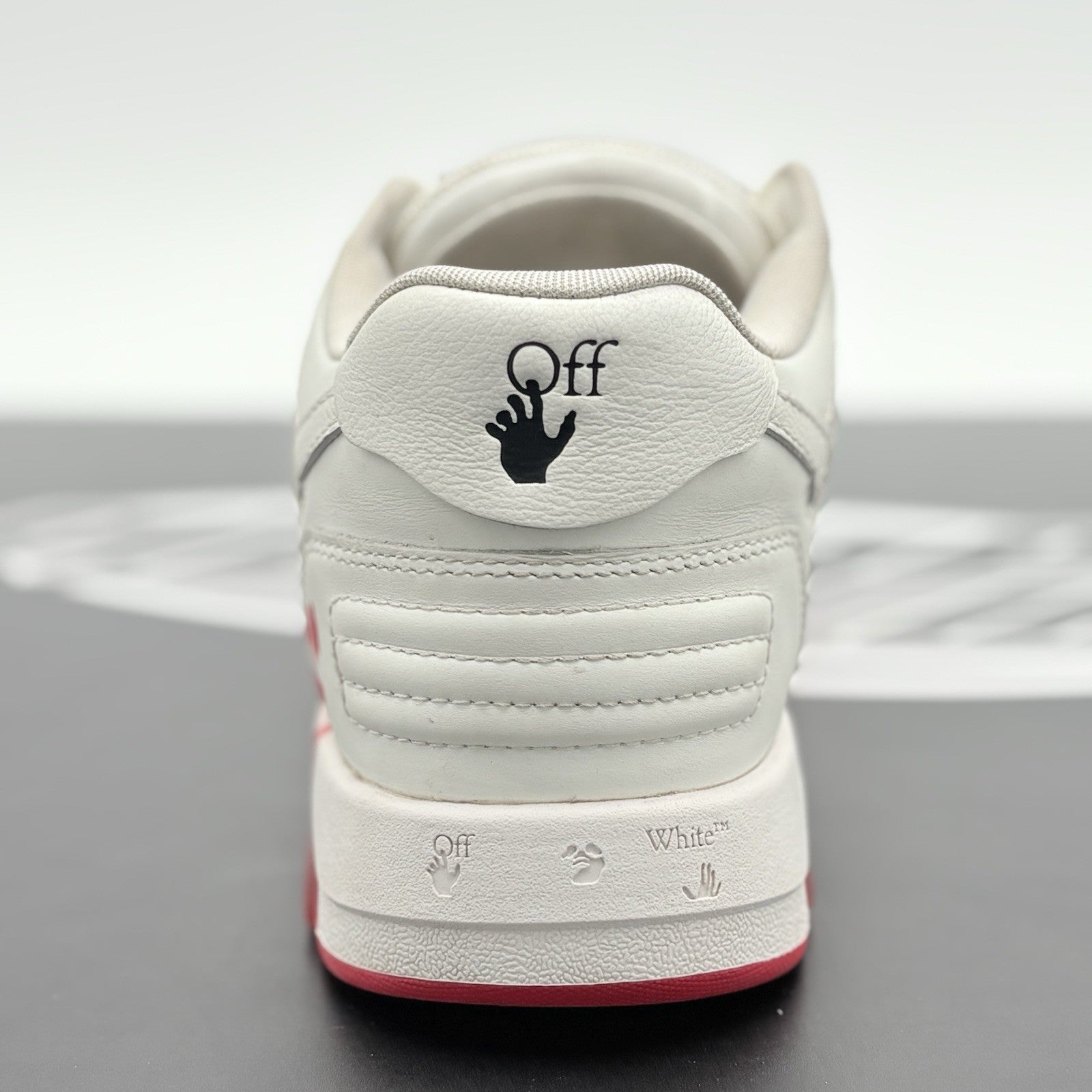 Size 40 (7 US) Off-White Out of Office “For Walking” ' White Red ' | GREAT COND!