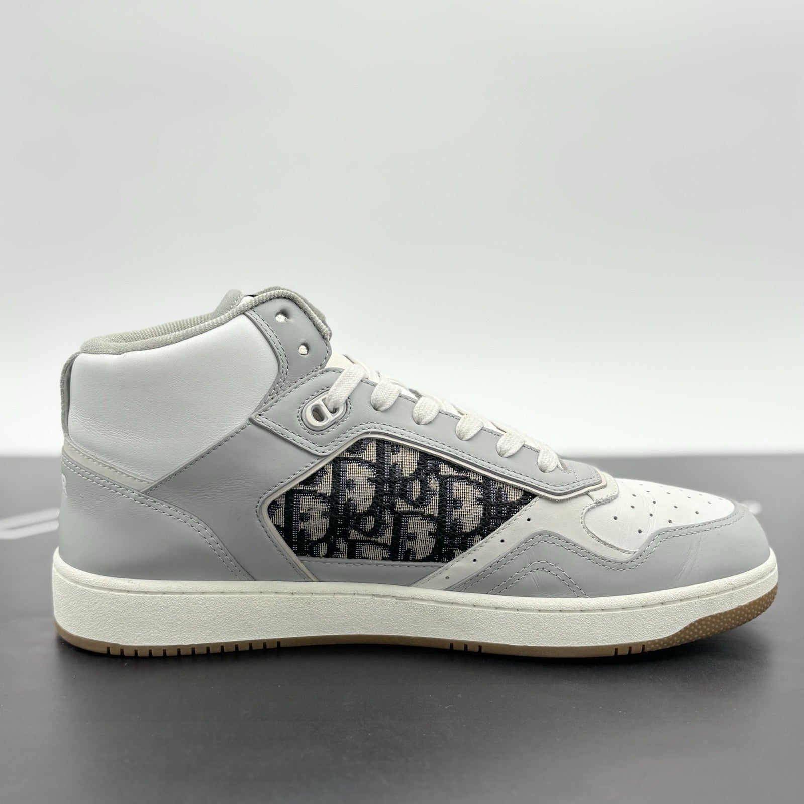 Size 45 (12 US) Dior B27 Oblique High Top ' Grey ' | SUPER CLEAN!