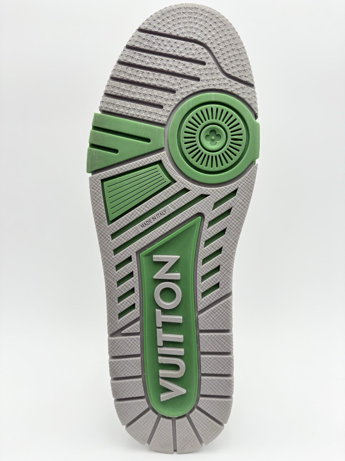Size 8.5 LV (9.5-10 US) Louis Vuitton LV Trainer ' Green Grey ' | SUPER CLEAN!