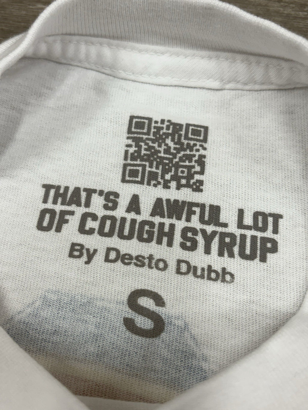 Size S - That’s A Awful Lot Of Cough Syrup X Persona T-Shirt ' White ' | NEW!
