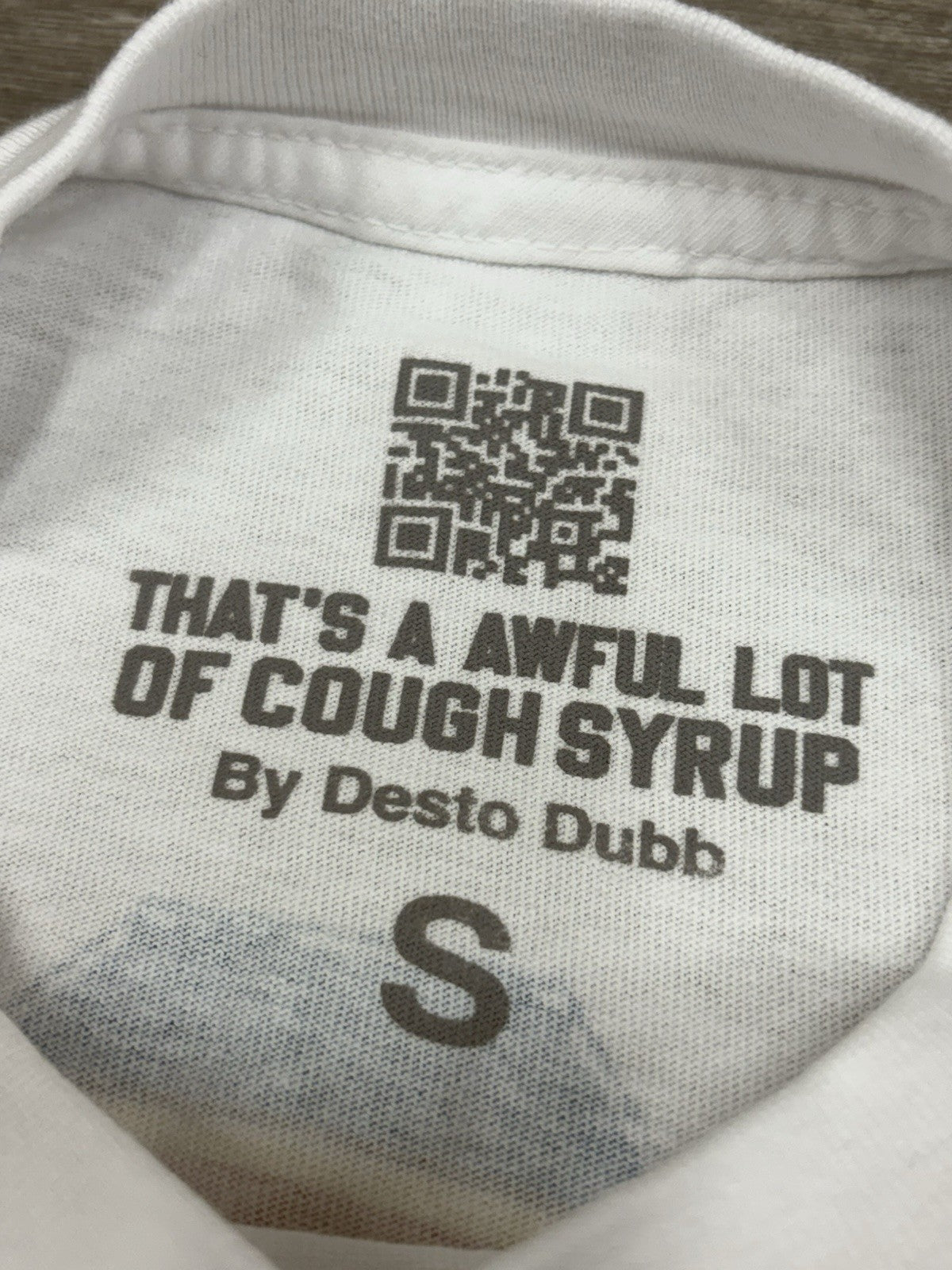 Size S - That’s A Awful Lot Of Cough Syrup X Persona T-Shirt ' White ' | NEW!