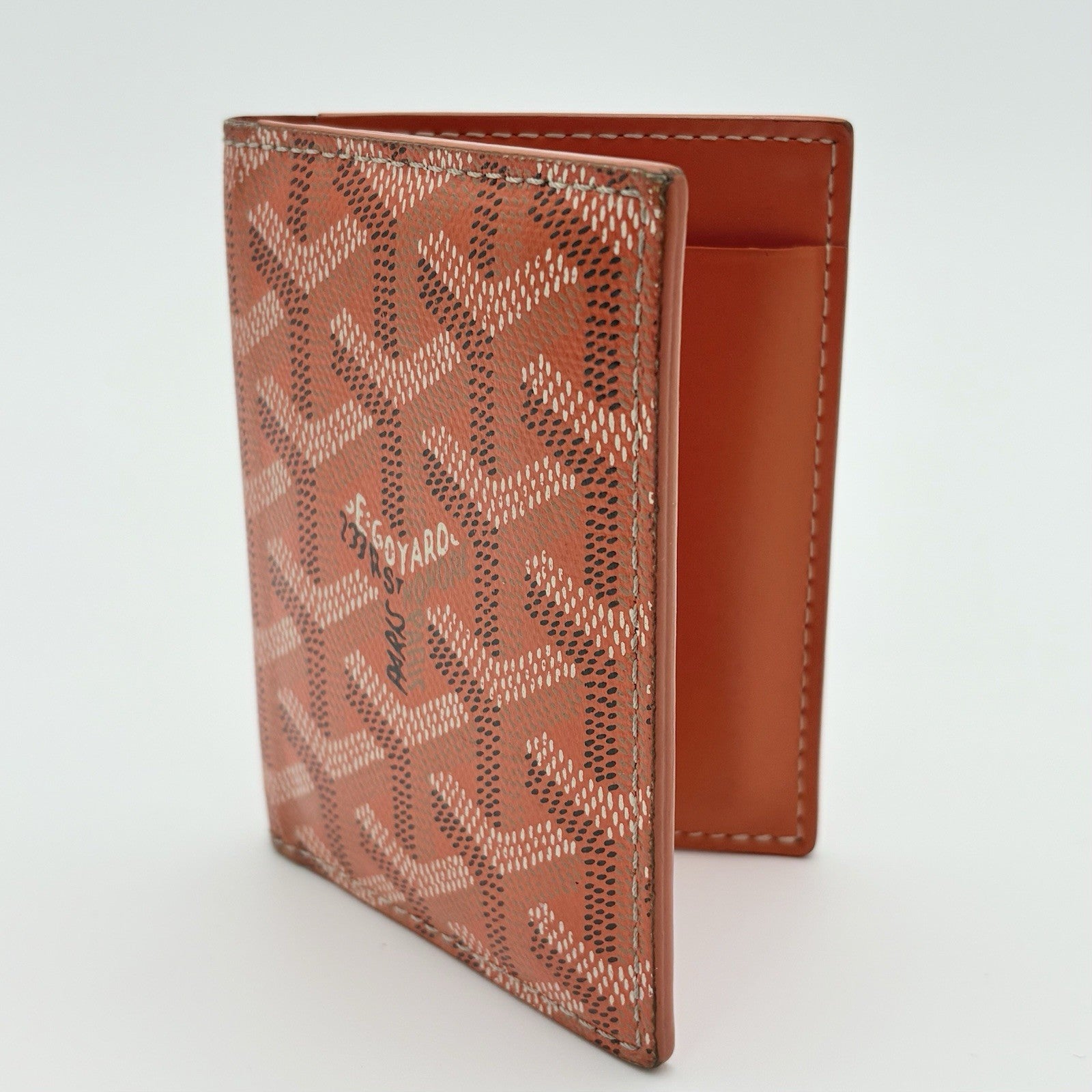 Goyard Saint Marc Card Holder Wallet ' Orange ' | 100% AUTHENTIC!