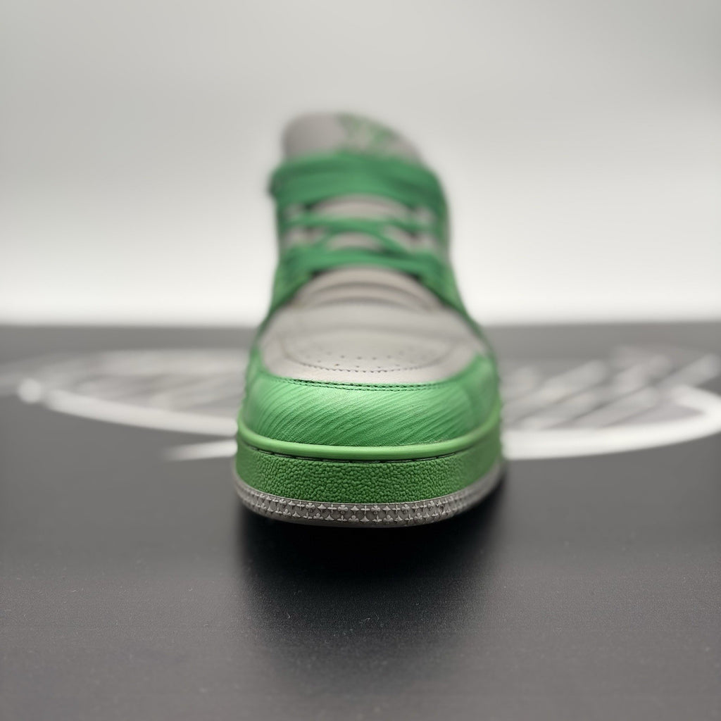 Size 10 LV (11-11.5 US) - Louis Vuitton Trainer ' Green Grey' | GOOD CONDITION!