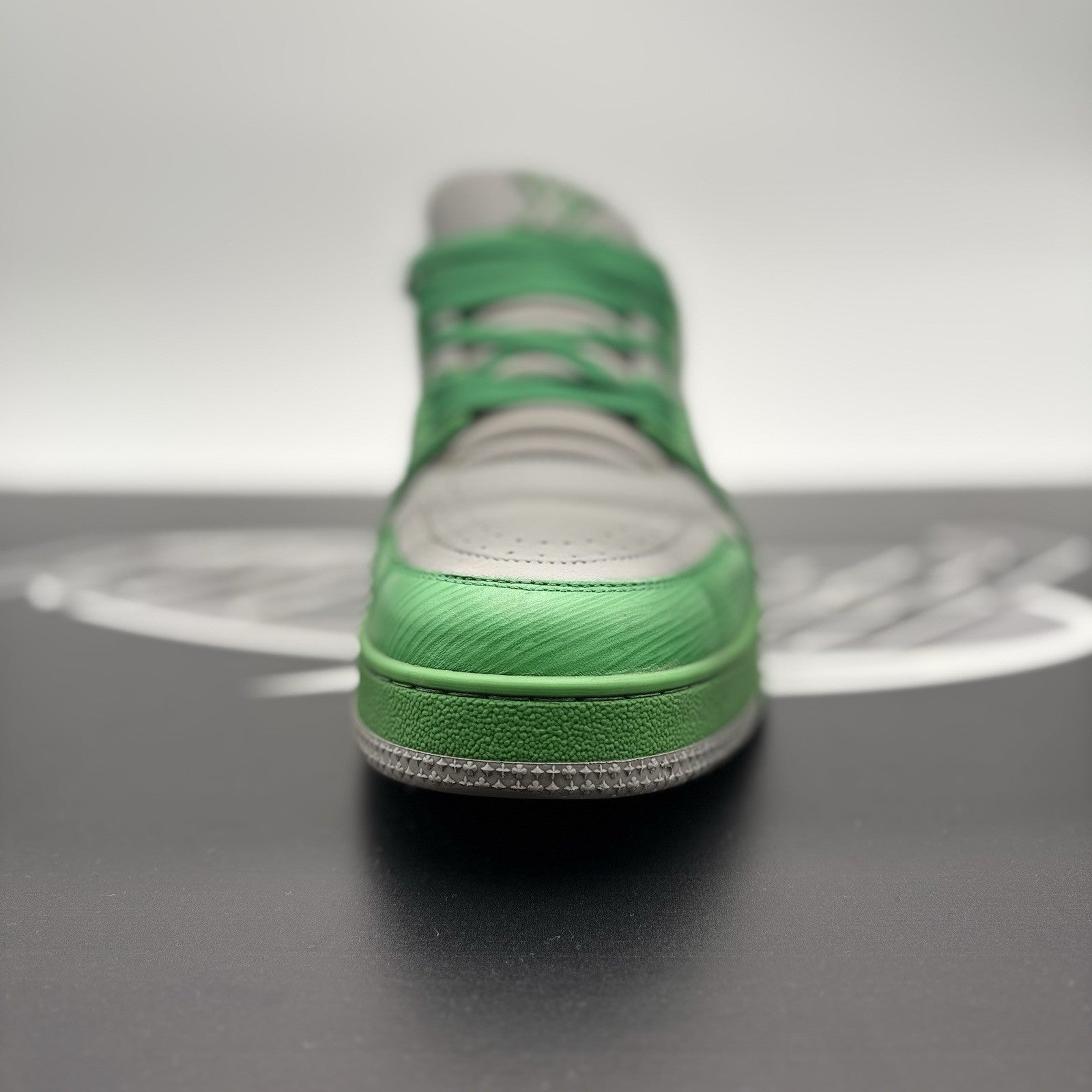 Size 10 LV (11-11.5 US) - Louis Vuitton Trainer ' Green Grey' | GOOD CONDITION!