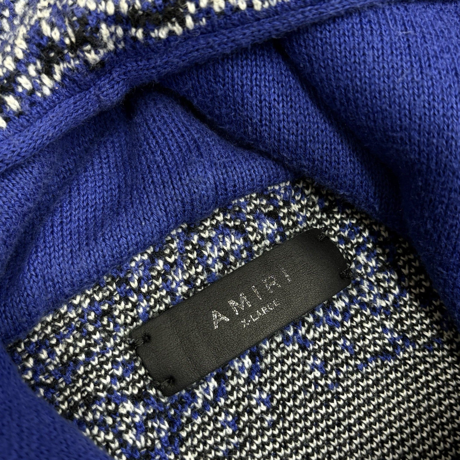Size XL - Amiri Bandana Basketball Hoodie ' Blue Black ' | GREAT CONDITION!