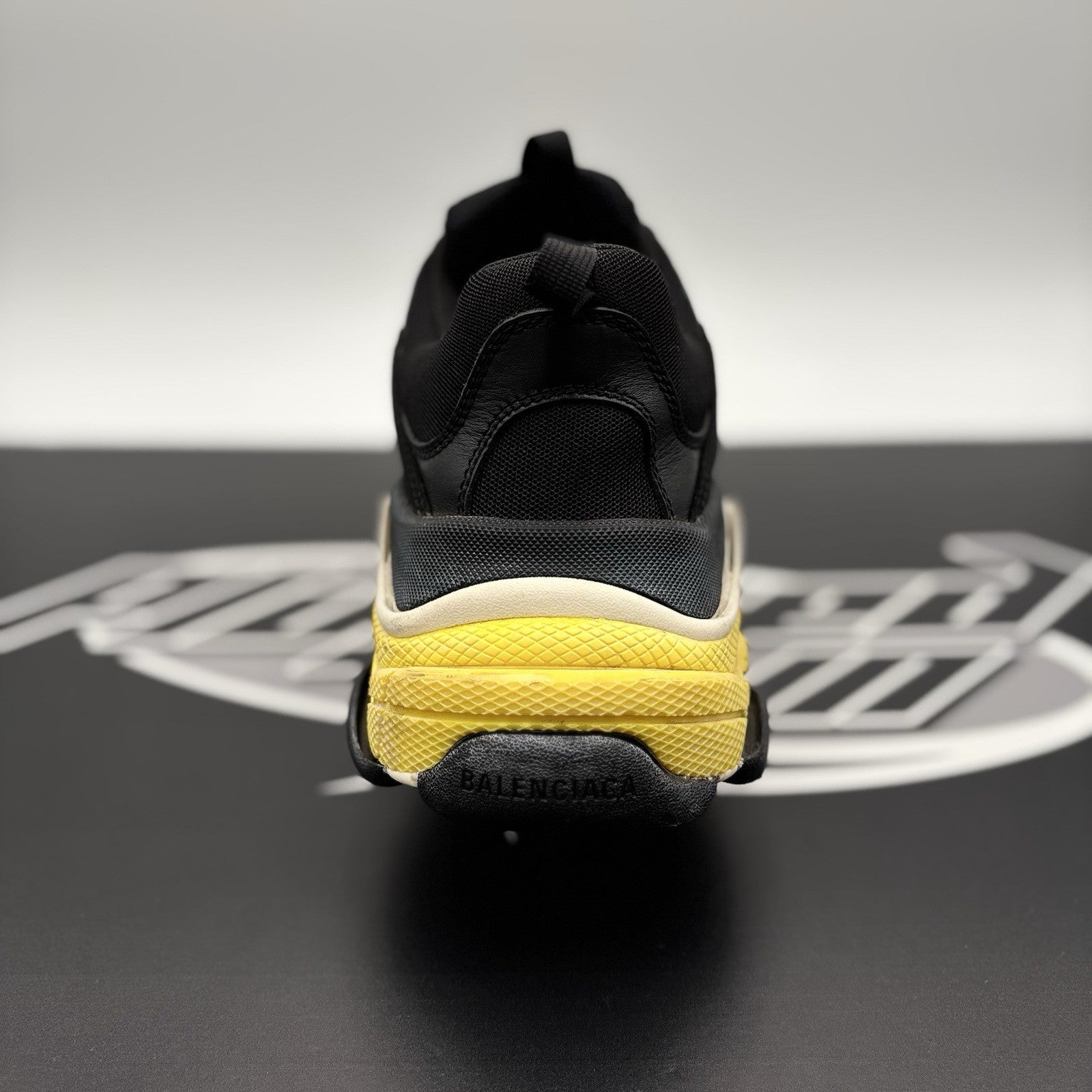 Size 42 (9 US) - Balenciaga Triple S ' Black Yellow ' | GREAT CONDITION!