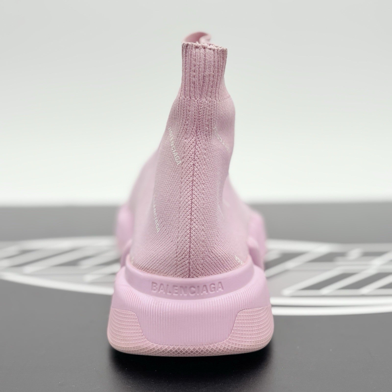 Size 41 - Balenciaga Speed 2.0 Logo All Over ' Pink ' | GREAT CONDITION!