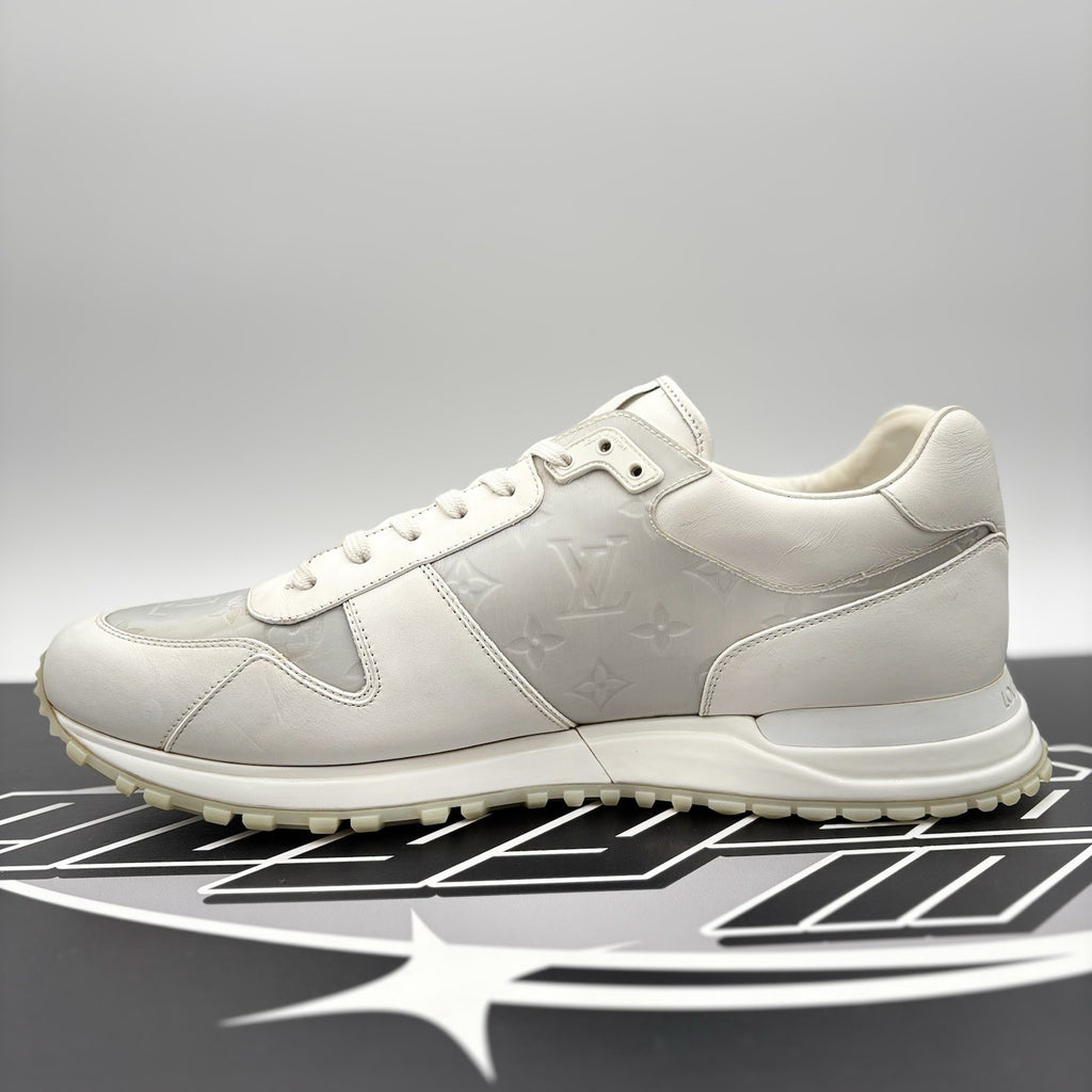Size 12 LV (13-13.5 US) Louis Vuitton Run Away Sneaker ' White ' | GOOD!