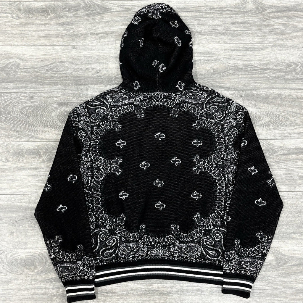 Size L - Amiri Bandana Basketball Hoodie ' Black ' | GREAT CONDITION!