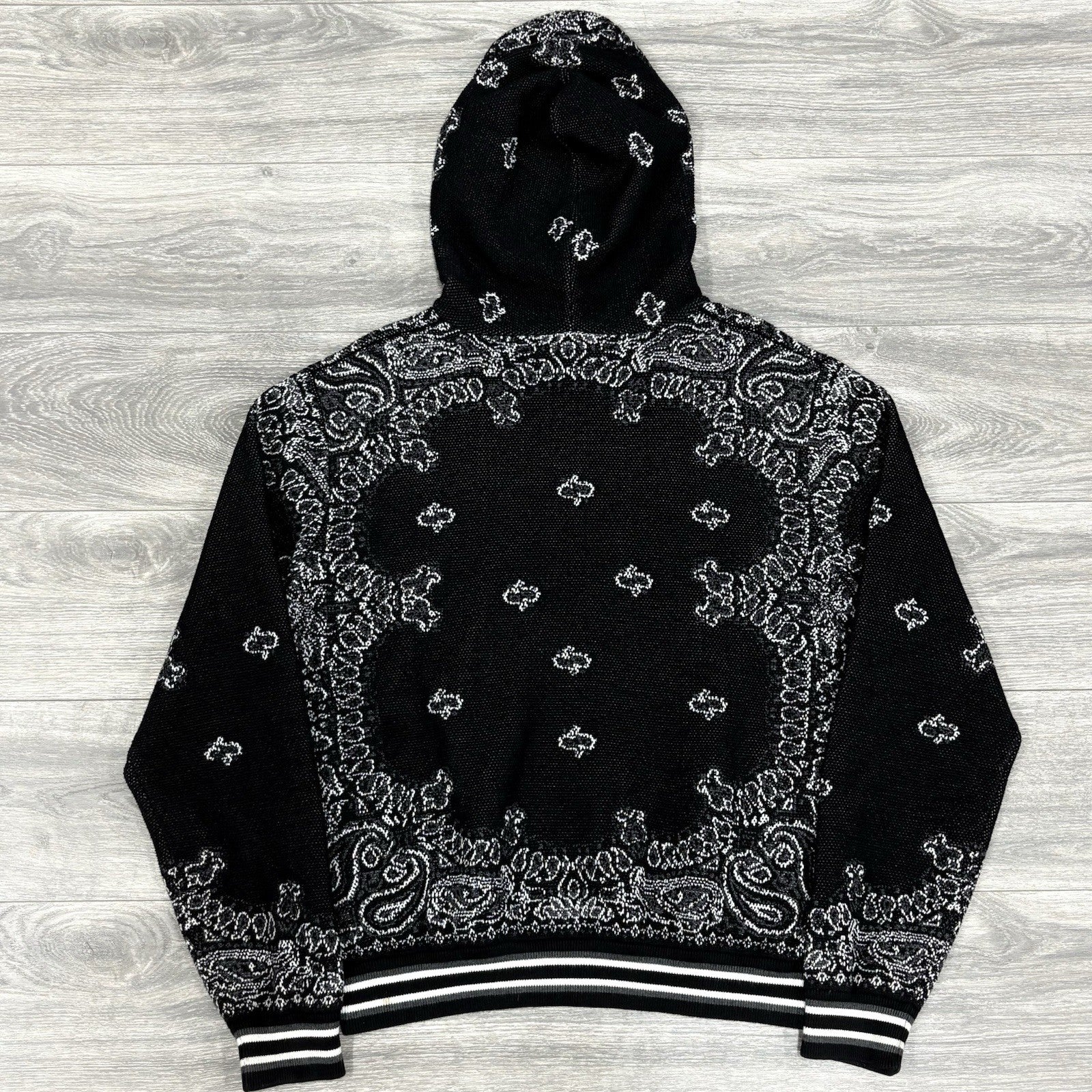 Size L - Amiri Bandana Basketball Hoodie ' Black ' | GREAT CONDITION!