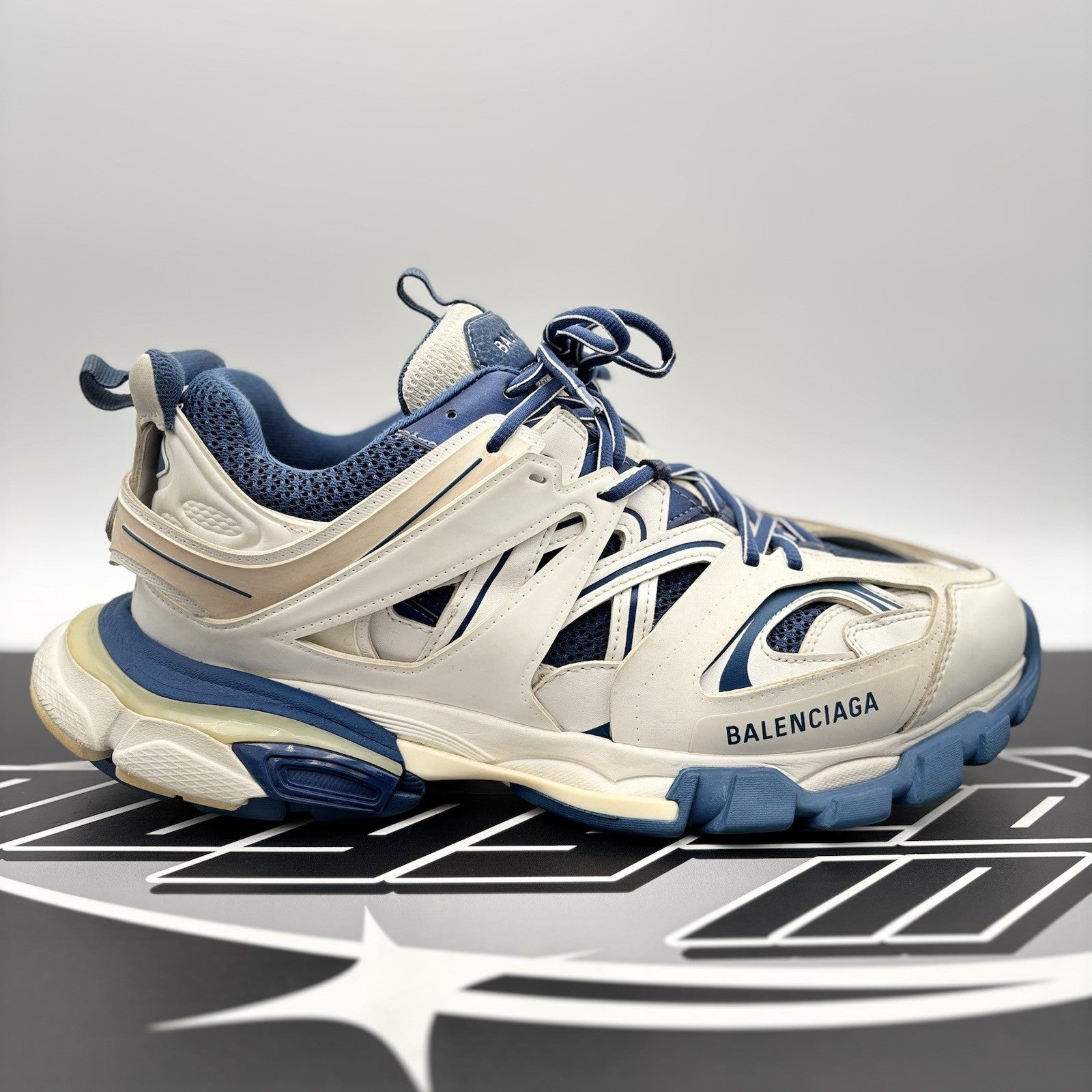 Size 44 (11 US) - Balenciaga Track ' White, Navy ' | GOOD CONDITION!