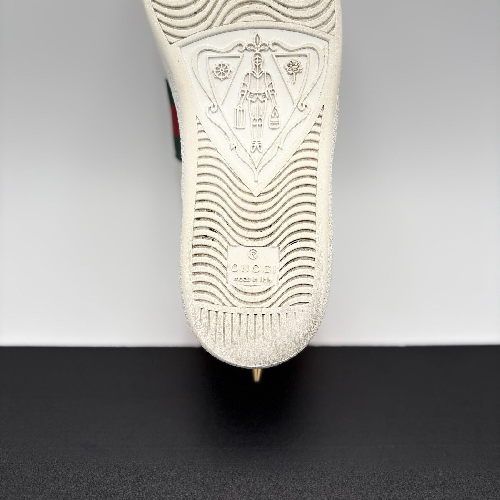 Size 36.5 - Gucci Ace Studded ' White, Pearls ' | GREAT CONDITION!