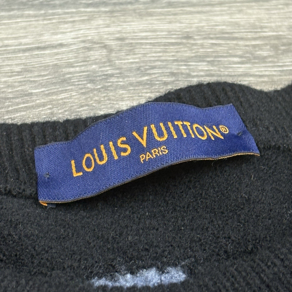 Fair Isle Macro Knit Sweater Black Blue — photo 13