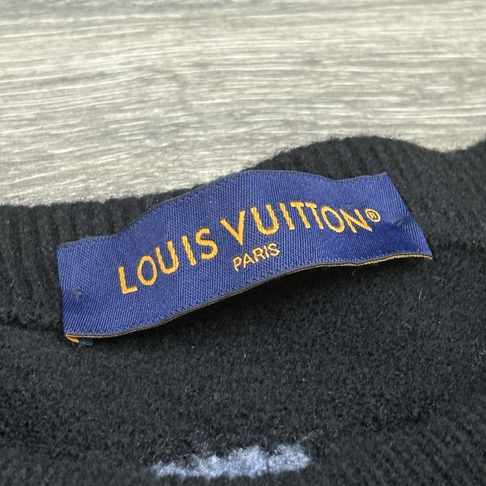 Size L - Louis Vuitton Fair Isle Macro Knit Sweater ' Black Blue ' | SUPER CLEAN