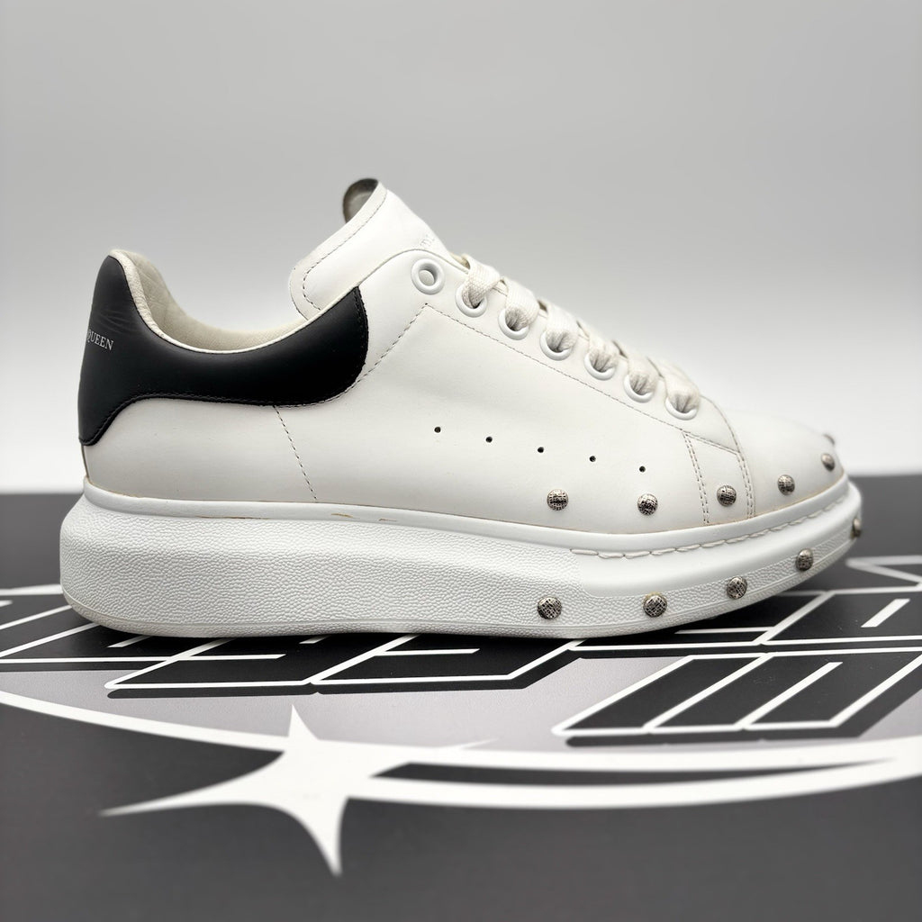 Size 41 (8 US) - Alexander McQueen Oversized Studded ' White Black ' | GREAT!