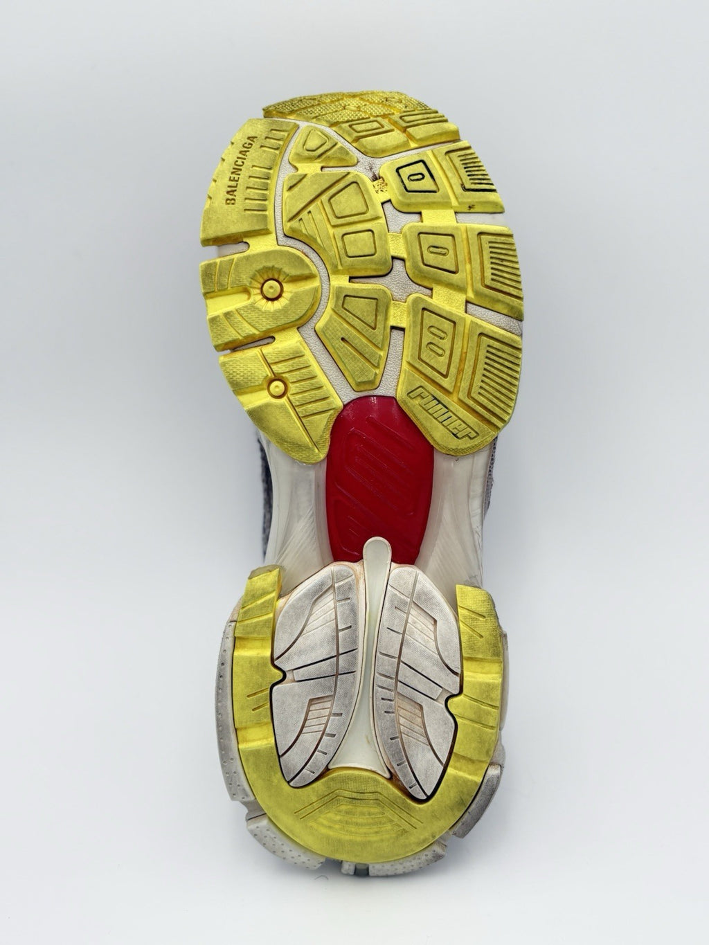 Size 44 (11 US) - Balenciaga Runner ' Black White Red Fluo Yellow ' | GOOD COND!
